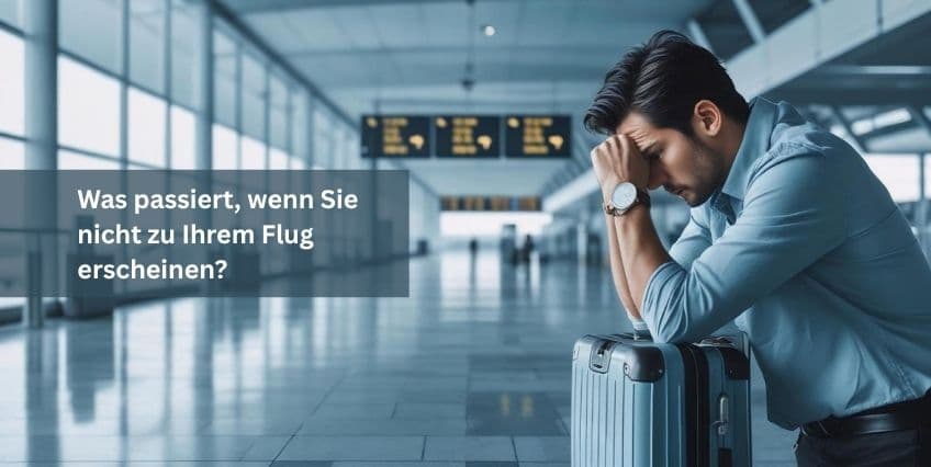 Was passiert, wenn Sie nicht zu Ihrem Flug erscheinen?